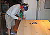 Knot Trestle Table: shaping